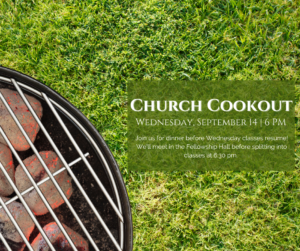 Church Cookout @ Fellowship Hall