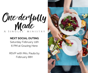 One-derfully Made: Social Event @ Grazing Here